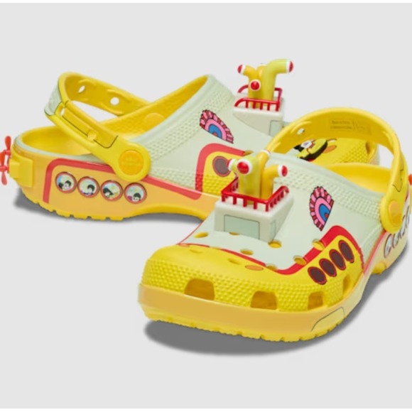 CROCS Shoes - Crocs Beatles Yellow Submarine Classic Clogs Men's 8 Women's 10